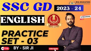 SSC GD 202324  ENGLISH PRACTICE SET  RCAEDUCATION [upl. by Indihar349]