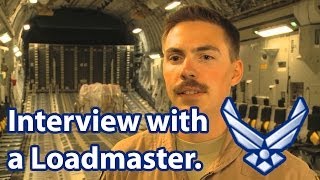 Interview with a male Aircraft Loadmaster 1A2X1 in the Air Force [upl. by Quillon7]