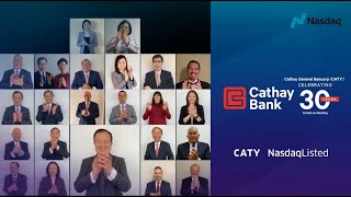 Cathay General Bancorp Celebrates 30 years Listing Anniversary on Nasdaq [upl. by Derfnam]