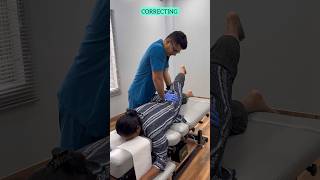 Chiropractic Adjustment for Functional Limb Shortening chiropractor shorts ytshorts drmmsharma [upl. by Friedly]