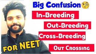 CONFUSION InbreedingOutBreedingCrossBreedingOutCrossing 🔥🔥  Neet 2022 amp Neet 2023 [upl. by Assadah]