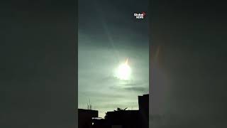 Asteroid seen burning up in Philippines night sky on impact with Earth’s atmosphere 🌏 [upl. by Yelda]