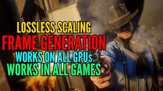 Lossless Scaling Frame Generation How to use  Works on all GPUs and all Games [upl. by Omle]