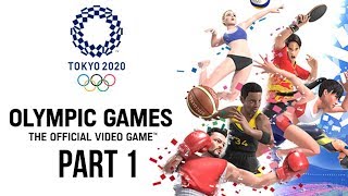 TOKYO 2020 Olympics Video Game Gameplay Part 1  100M SPRINT  HAMMER THROW  LONG JUMP [upl. by Anialad]