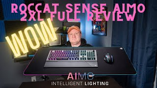 To Much RGB  ROCCAT SENSE AIMO XXL RGB Mouse Pad Review [upl. by Vharat]