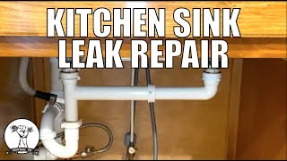 EASY Kitchen Sink Leak Repair [upl. by Mikol]