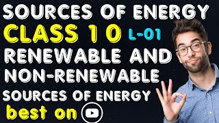 renewable and nonrenewable resources of energy  sources of energy class 10 [upl. by Grimonia433]