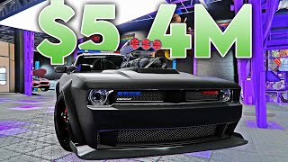 54 Million Police Dodge Challenger  Gauntlet Interceptor Customization in GTA Online [upl. by Leidag]