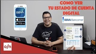 Como ver tu estado de cuenta digital desde la aplicacion movil BBVA Bancomer [upl. by Therese]