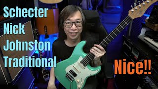 BETTER THAN FENDER Schecter Nick Johnston Diamond Series PT Signature Electric Guitar Demo [upl. by Amil]