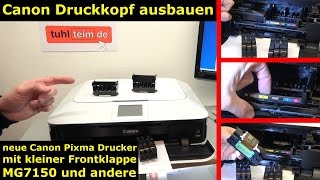 Canon Pixma Drucker Druckkopf ausbauen und wechseln ⭐ gelöst [upl. by Bennett]