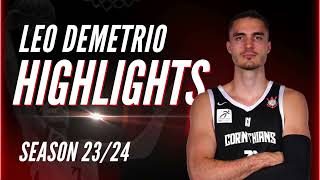 Leonardo Demetrio Highlights 20232024 CorinthiansNBB BRAZIL [upl. by Farica772]