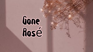 ROSÉ  GONE  LYRICS VIDEO BLACKPINK [upl. by Gurl]