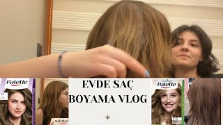 EVDE SAÇ BOYAMA VLOGG 7•1 ve 70 KARIŞTIRDIK [upl. by Arahk130]