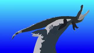 Deinosuchus vs Megalodon 🐊🦈 [upl. by Ardnaeed120]