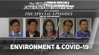 The 2022 Presidential Interviews SideBySide Environment amp Covid19 [upl. by Aihcela]