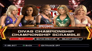 Michelle McCool Vs Alicia Fox Vs Eve Vs Beth Phoenix Vs Kelly Kelly  WWE SmackDown vs RAW 2011 [upl. by Elades19]