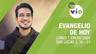 El evangelio de hoy Lunes 1 Enero de 2024 📖 LectioDivina TeleVID [upl. by Maller]