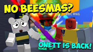 What Happened With Beesmas ONETT IS BACK  MORE  Roblox Bee Swarm Simulator [upl. by Amby]