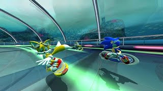 Sonic Free Riders No kinect Patch v11 Online multiplayer Showcase [upl. by Atinaej139]