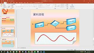 PowerPoint教學 20 資料流程 繪圖練習 [upl. by Hujsak]