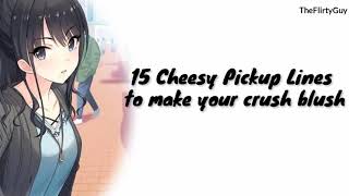 15 Cheesy Pickup Lines to make your Crush Blush [upl. by Decato411]