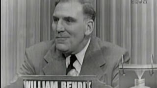 Whats My Line  William Bendix Apr 11 1954 [upl. by Nylirahs]