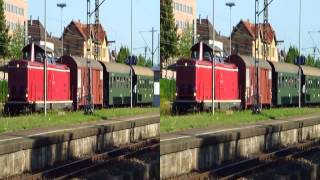 Br 212 Kornwestheim Bahnhof Morgenstimmung in 3D [upl. by Seugram]