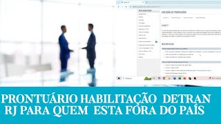 PRONTUÁRIO HABILITAÇÃO DETRAN RJ COMO SOLICITAR DRPERICIA [upl. by Enreval]