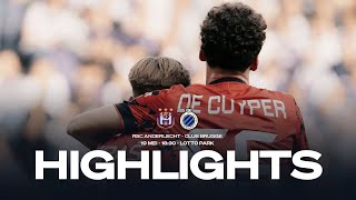 RSC ANDERLECHT  CLUB BRUGGE  HIGHLIGHTS  20232024 [upl. by Colinson]