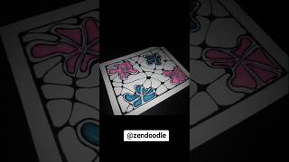 Zentanangle inspired art zentangledoodle zendoodle doodleworld learntodraw relaxingart artist [upl. by Stoecker]