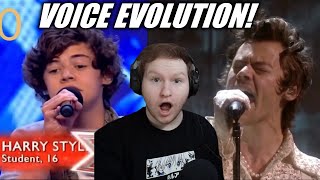 HARRY STYLES VOICE EVOLUTION REACTION 27th BIRTHDAY SPECIAL [upl. by Ycniuq920]