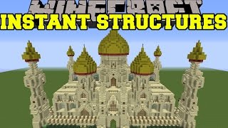 Minecraft INSTANT STRUCTURES EPIC PALACE BETTER HOUSES UNIQUE STRUCTURES amp MORE Mod Showcase [upl. by Rodrique545]