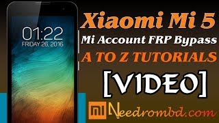 Xiaomi Mi 5 Mi Account FRP Bypass Done [upl. by Alanna]