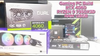 PC Build RTX 4060 RYZEN 9 7950X3D RAM 128GB  ASUS TUF GAMING X670E PLUS  RYZEN 9 Full PC Assembly [upl. by Bourgeois]