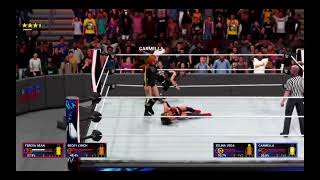 WWE 2k19 Teresa Dean amp Becky Lynch vs Zelina Vega amp Carmella WWE MAIN EVENT [upl. by Gavan596]