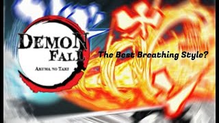 Demonfall  The Best Breathing Style in The Game 50  Slight Breathing Tier List [upl. by Ariajay]