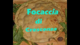 Focaccia con crescenza facile flat bread with crescence recipe easy [upl. by Shifrah964]