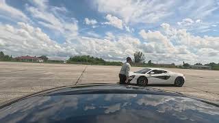 McLaren 570S vs C8 Z06Z07 Drag Race [upl. by Nwahsud]