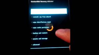 Official ClockworkMod Recovery Touch [upl. by Francene]