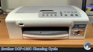 Brother DCP135C How to do Printhead Cleaning Cycles and Improve Print Quality [upl. by Nylodnarb]