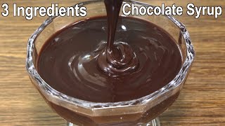 The Best Chocolate Syrup Recipe with 3 Ingredients  How to make Chocolate Syrup at Home [upl. by Ronnoc]