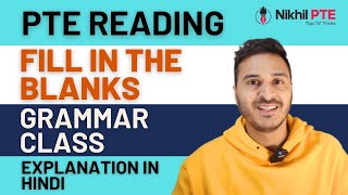 PTE READING  FILL IN THE BLANKS  READING II GRAMMAR RULES  TENSES II PTE BY NIKHIL  nikhilpte [upl. by Leahcin]