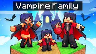 Having a VAMPIRE FAMILY in Minecraft [upl. by Ynatsyd]