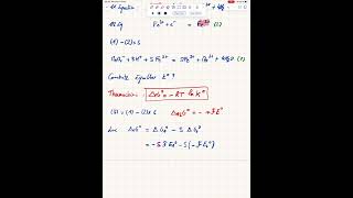 Vidéo de cours de thermochimie sur l’oxydoréduction  calcul d’une constante d’équilibre [upl. by Anastos]