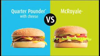 Quarter Pounder with cheese Vs McRoyale  Join the Debate [upl. by Susy]