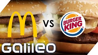 McDonald’s vs Burger King Wer ist die Nummer 1  Galileo  ProSieben [upl. by Thurman]