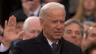 Inauguration Day 2013 Vice President Joe Biden Sworn In to Second Term [upl. by Lacombe]