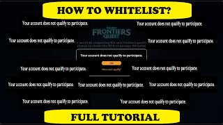 BEACON  Your account does not qualify to participate HOW TO GET WHITELISTED TAGALAOG TUTORIAL [upl. by Ahtanamas]