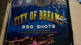 City of dreams 200s 11 firework cake boom polypyros pyros fyp [upl. by Marcellus]